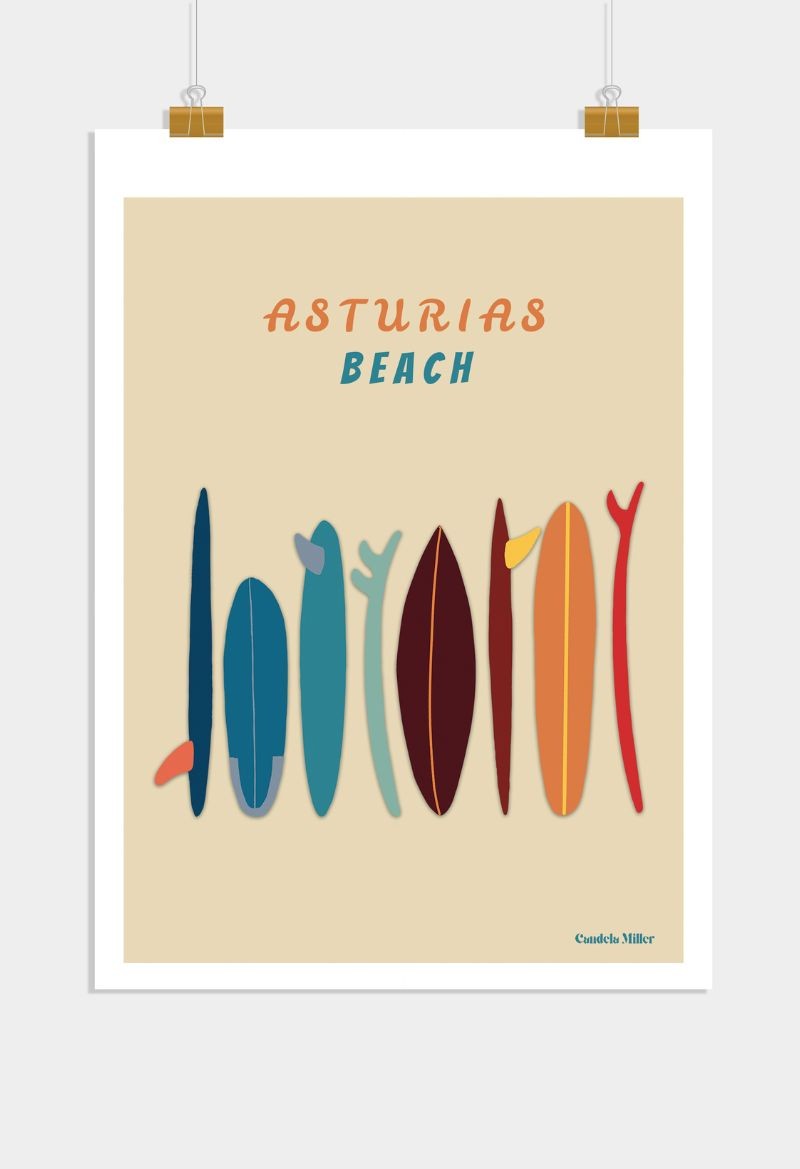 Póster "Asturias Beach"